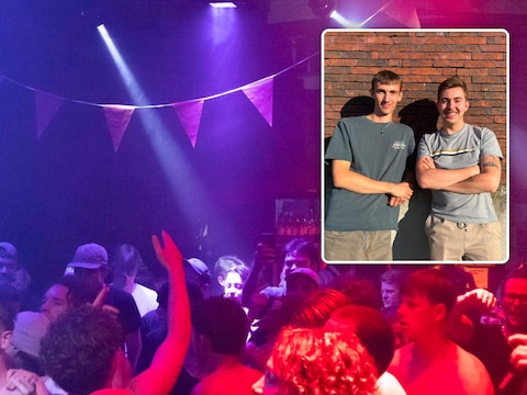 Een sfeerbeeld van de vorige Rum & Bass. Inzet: organisatoren Warre Piessens en Michiel Tesseur