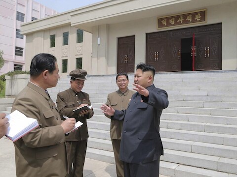 De Noord-Koreaanse leider Kim Jong-un.
