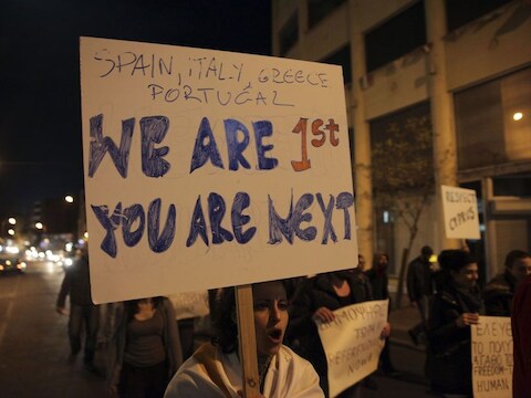 Ook vandaag waren er protestacties in de straten van Nicosia.
