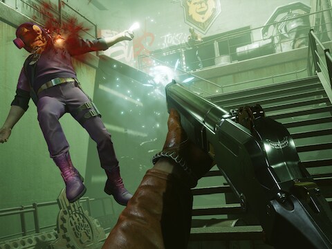 'Deathloop' is een zogeheten 'immersive sim': een behoorlijk deel van de omgeving kan worden gemanipuleerd met speciale krachten.