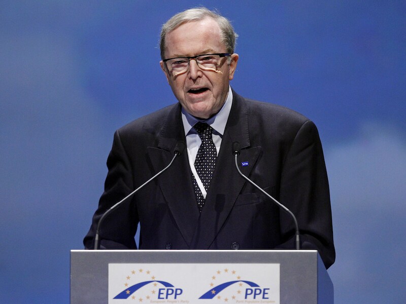 Wilfried Martens tijdens een congres in 2011.