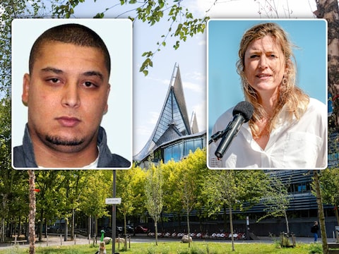 Minister Annelies Verlinden (r.) past de wrakingsprocedure aan. ‘Dikke Nordin’ El Hajjioui (l.) geldt als recordhouder met meer dan twintig wrakingsverzoeken in één strafproces.