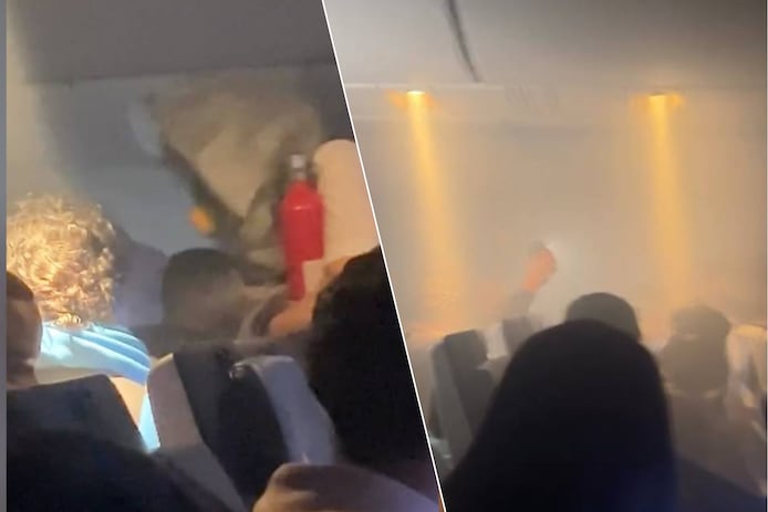 Powerbank ontploft op KLM-vlucht naar Schiphol: 'Ik wilde al afscheid nemen van mijn ouders' | Buitenland | hln.be