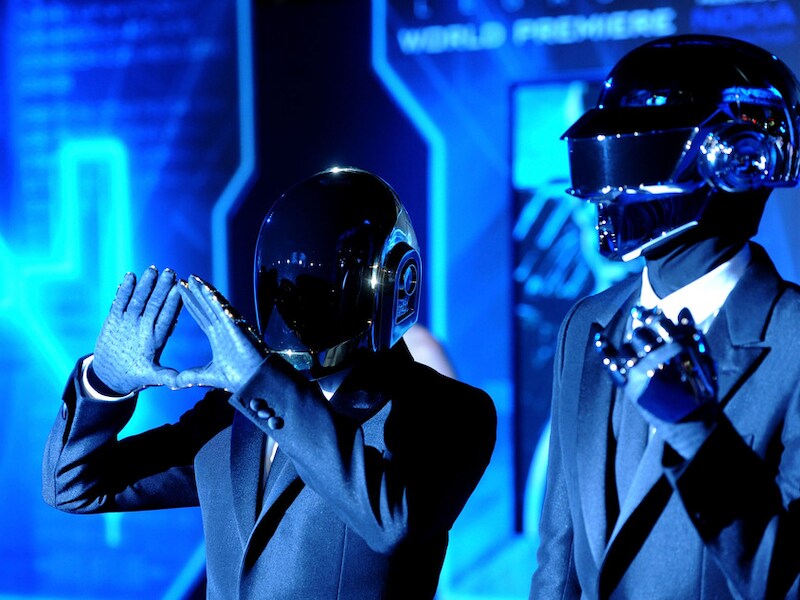 Daft Punk eind december 2012 op de première van 'Tron: Legacy'.