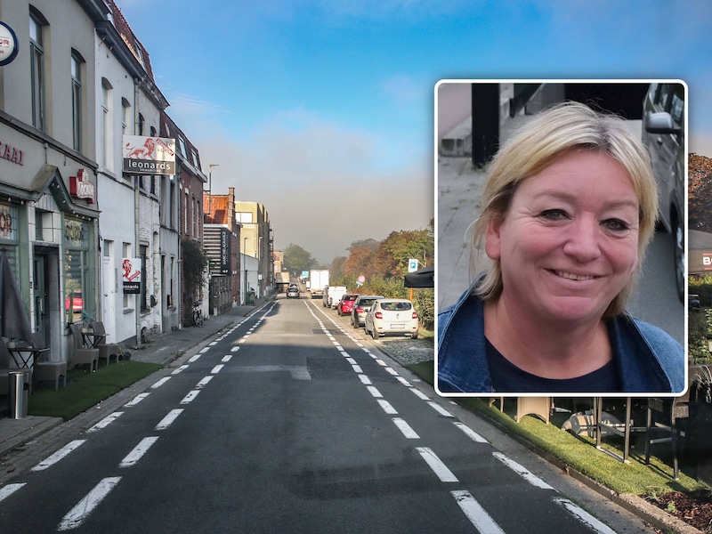 De Vlaanderenkaai, vanaf de Gentsesteenweg bekeken. Kleine foto: archiefbeeld van schepen Trui Steenhoudt.