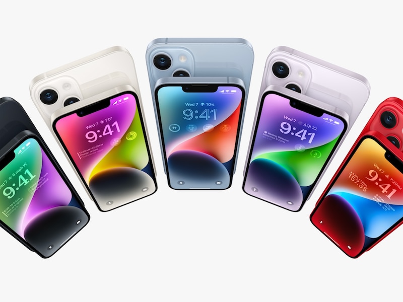De nieuwe iPhone 14 en iPhone 14 Plus zal beschikbaar zijn in vijf verschillende kleuren.