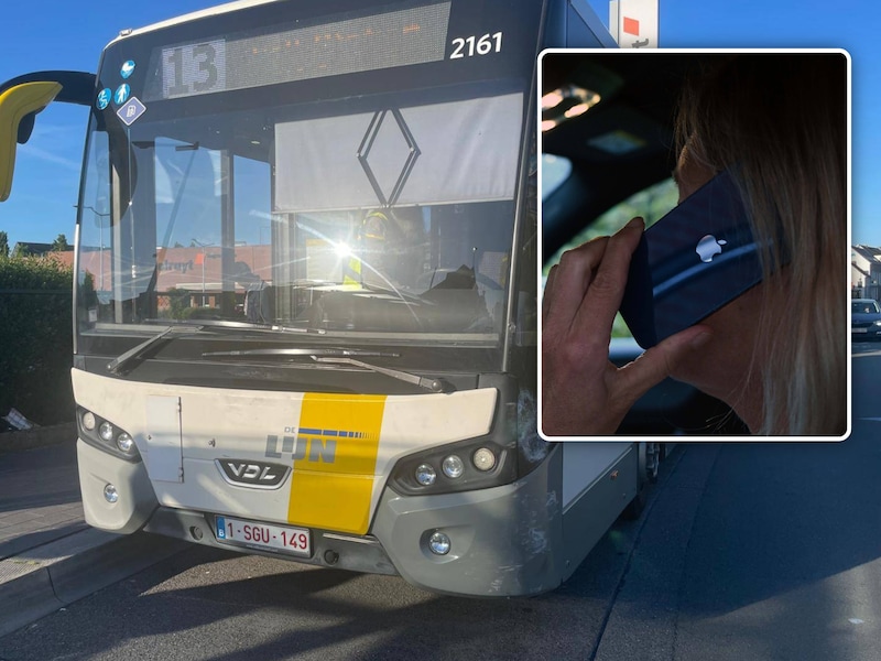 De politie betrapte de buschauffeur van De Lijn al bellend achter het stuur. Foto: themabeeld