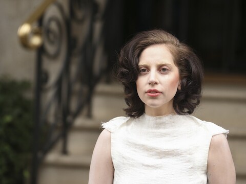 Lady Gaga afgelopen vrijdag in Londen.