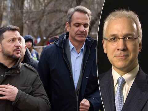 Volodymyr Zelenksy & Kyriakos Mitsotakis / Jan Wouters.