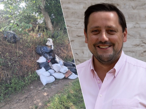 Sluikstorten blijft een probleem / Burgemeester van Erpe-Mere Wim Lammens (CD&V).