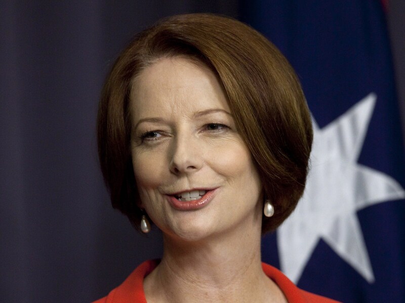 Premier Julia Gillard van Australië