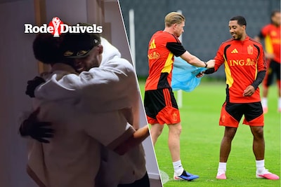 Heel wat lachende gezichten op training - Romelu Lukaku en Axel Witsel vieren bijzondere mijlpaal