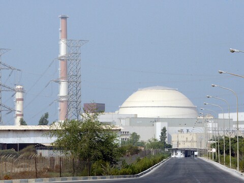 De kerncentrale van Busheshr, in het zuiden van het land.