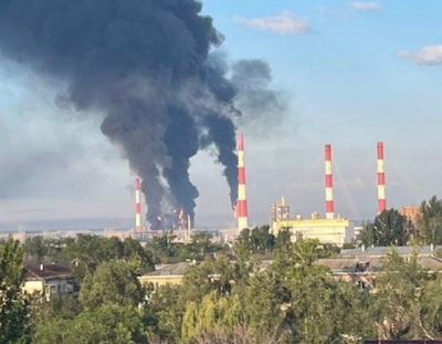 Rusland meldt grootschalige droneaanval van Oekraïne, brand 