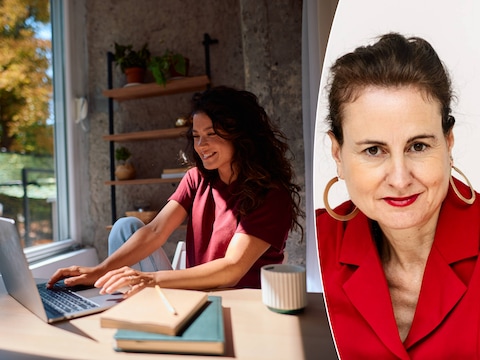 Foto ter illustratie. Rechts: motivatie-expert Hermina Van Coillie.