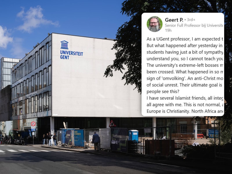 Het ophefmakende bericht van de UGent-professor.