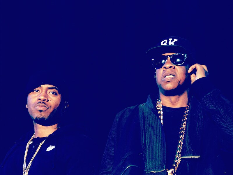 De rappers Nas en Jay-Z.