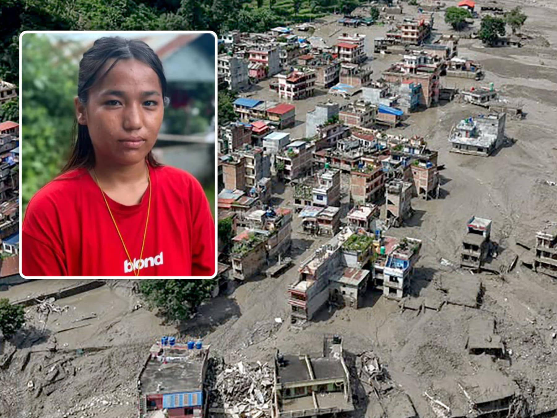 “Ik voel me zo alleen”: Kopila (20) verloor in één klap 17 familieleden bij verwoestende overstromingen in Nepal