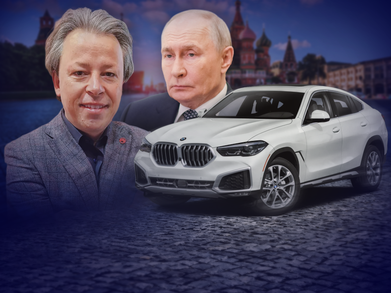 De Belgische autodesigner Pierre Leclercq werd door Poetin tot Rus uitgeroepen — wellicht omdat hij ooit de BMW X6 ontwierp.