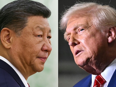 De Chinese president Xi Jinping / De Amerikaanse president Donald Trump