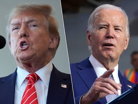 Rivalen Donald Trump en Joe Biden.