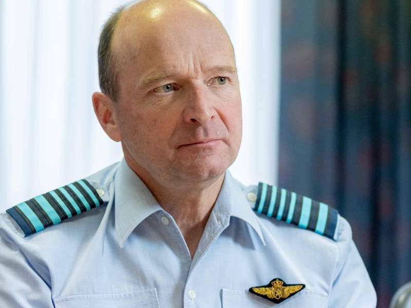 Generaal Frederik Vansina, de baas van het Belgisch leger.