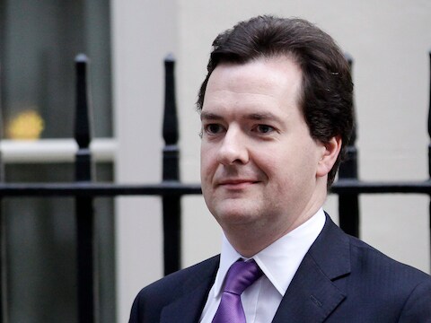 De Britse minister van Financiën George Osborne.