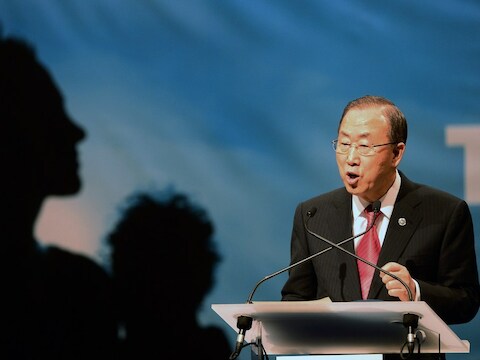 VN-secretaris-generaal Ban Ki-moon was vragende partij voor de missie.