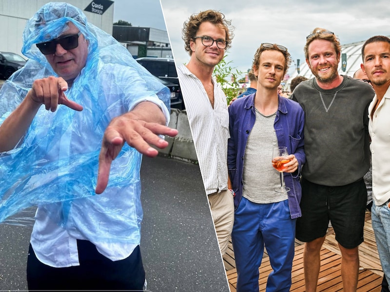 IN BEELD. Erik Van Looy ontdekt de regenponcho en de callboys houden een reünie: BV’s amuseren zich op Pukkelpop