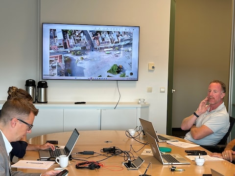Het commandocentrum in Turnhout