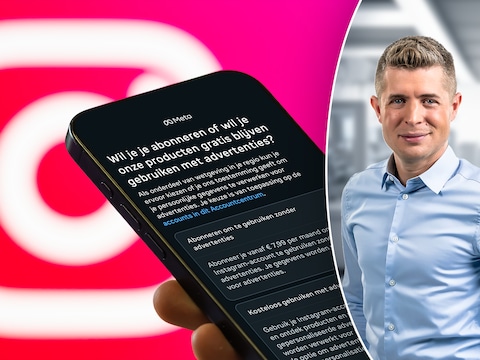 De melding die je in de Instagram-app krijgt.
