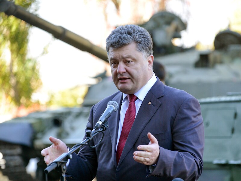 De Oekraïense president Petro Porosjenko.