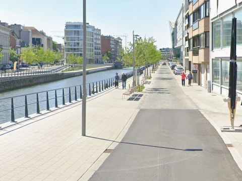 Archiefbeeld van de Reepkaai, vanaf de Budastraat bekeken.