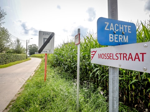 De Mosselstraat in Gistel. 