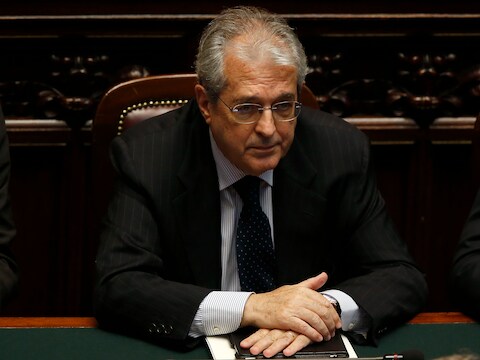 Fabrizio Saccomanni, de ltaliaanse minister van economie