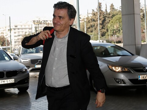 Minister van Financiën Euclid Tsakalotos.