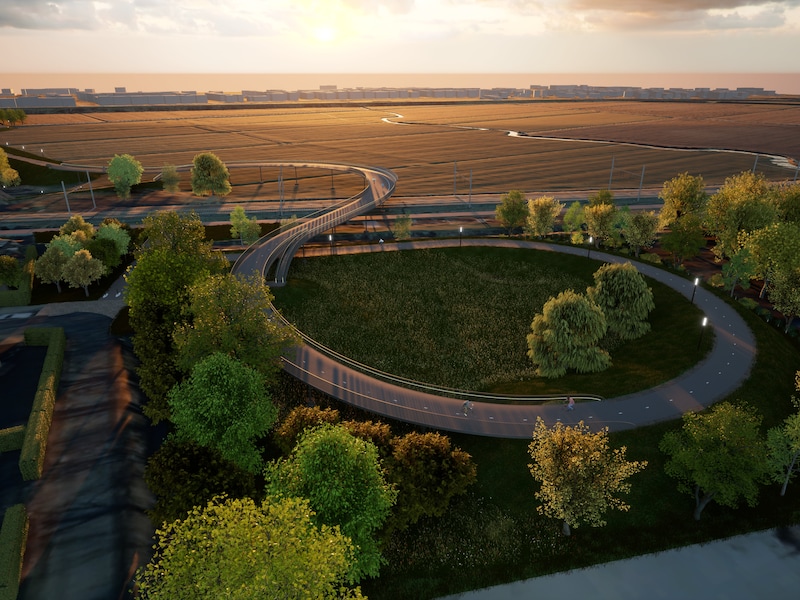 Fietsostrade F14 tijdelijk onderbroken voor bouw nieuwe Frans Palinckxbrug