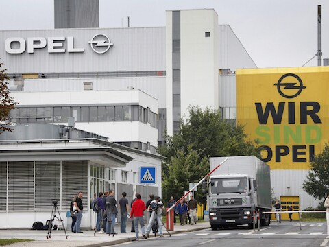 De fabriek van Opel in het Duitse Eisenach.