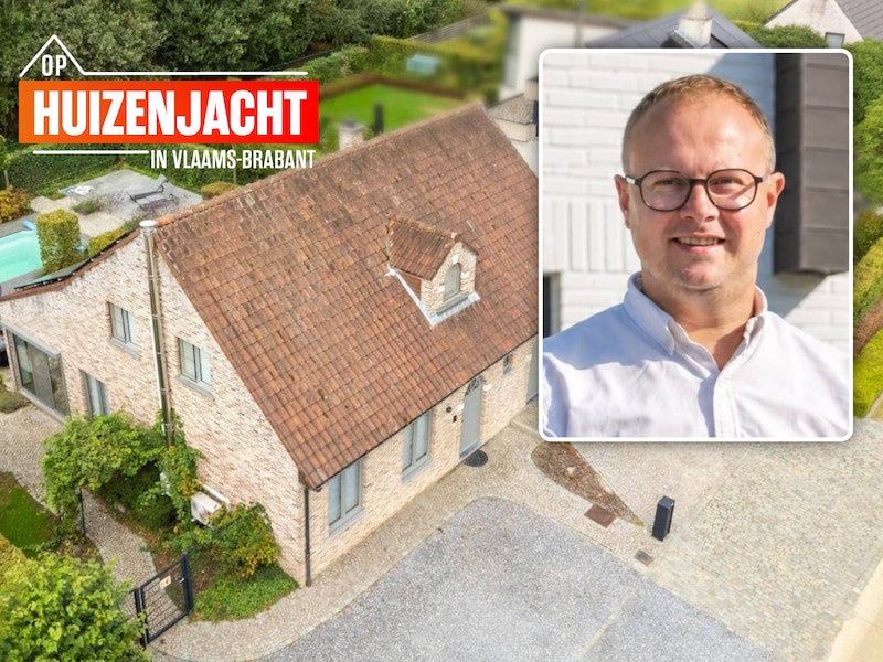 Deze villa met zwembad staat momenteel te koop. Foto inzet: Olivier Boon van vastgoedkantoor Copandi woont zelf in Begijnendijk en kent de lokale vastgoedmarkt door en door.