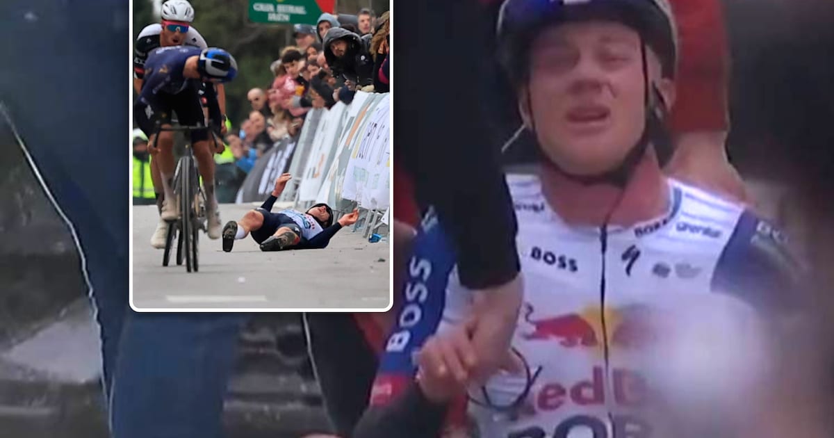 “De tijd leek even stil te staan”: Maxim Van Gils, die ook schouderbreuk opliep in Clasica Jaén, doe