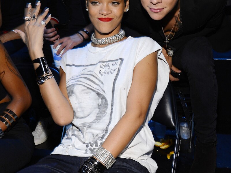Harry Styles liet het niet aan zijn hart komen en poseerde met Rihanna.