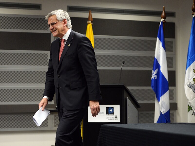 Kris Peeters hield een toespraak aan de Université de Montréal.
