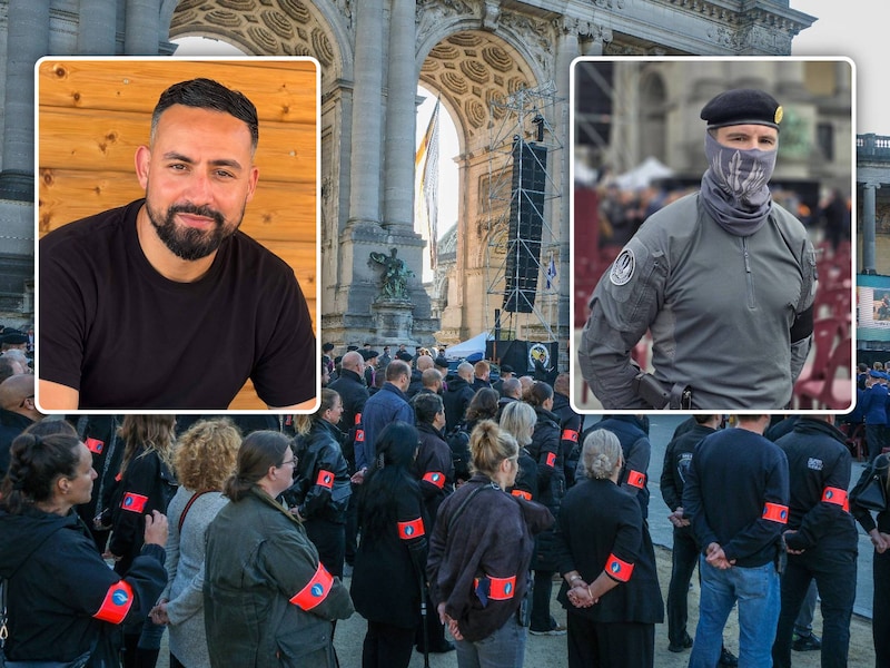 Vrijdag namen meer dan duizend politiemensen afscheid van Nordine (inzet links). Collega en commissaris bij de AOB, Dieter (inzet rechts) vertelt hoe hij maandagnacht ter plaatse kwam nadat de agent een kogel in het hoofd kreeg. 