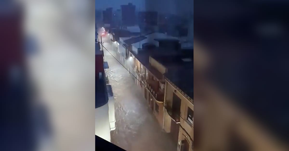 KIJK. Hevig noodweer treft ook Spanje: code rood in Catalonië en ...