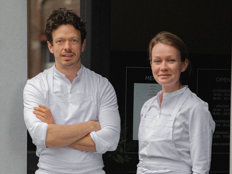 Chefs Jonas en Laurence Haegeman. De zaak van broer en zus behoort tot de wereldtop in groentenrestaurants.