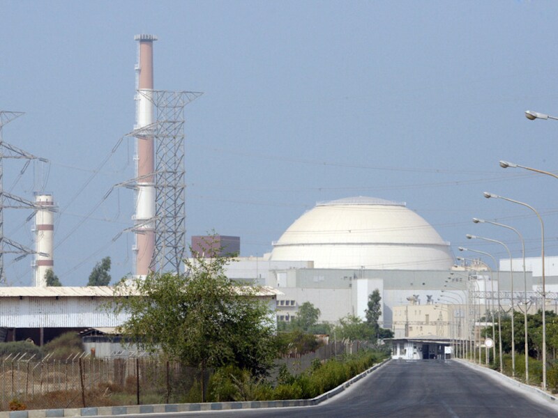 De kerncentrale van Busheshr, in het zuiden van het land.