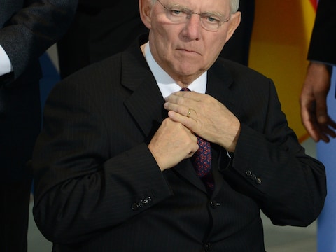 De Duitse minister van Financiën Wolfgang Schäuble.