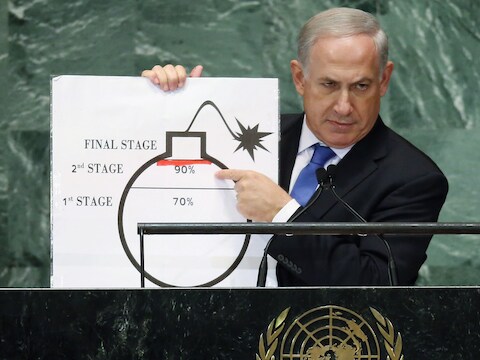 De Israëlische premier Benjamin Netanyahu.