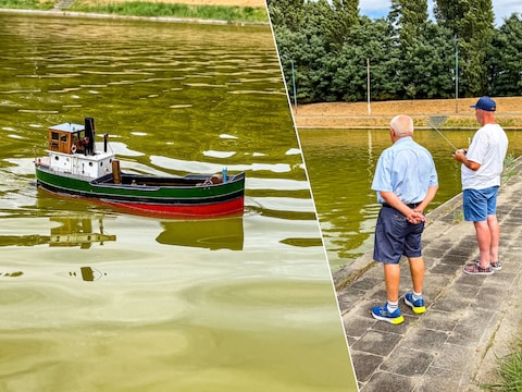Miniatuurbootjes op Linkeroever
