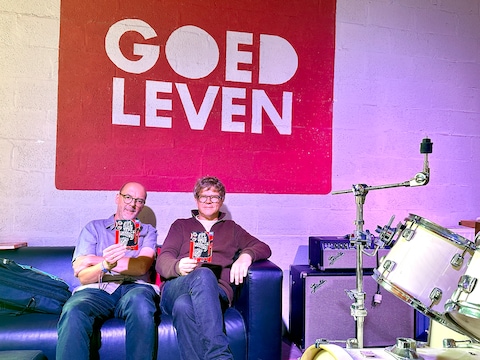 Didier Becu en Vincent Welvaert in Muziekcentrum Goedleven